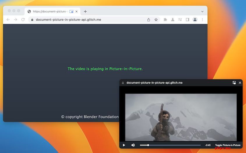 消息称谷歌Chrome浏览器正计划增强画中画功能 网站开发者可以定制画中画窗口